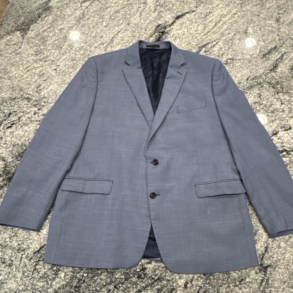 Lauren Ralph Lauren Men's Blue Sport Coat Suit Jacket Two-Button Blazer 46L #362